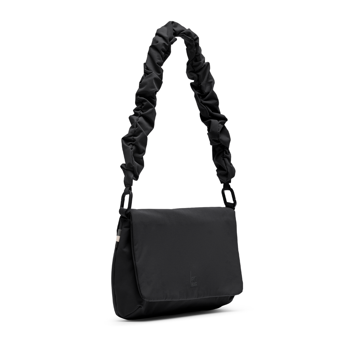 LUCID BAG Tasche in black (Schwarz) als Diagonale Ansicht.