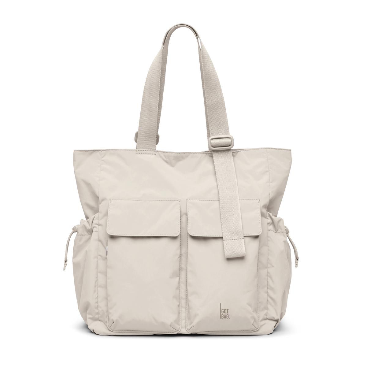 MELLOW TOTE BAG bag in soft shell (warm creamy white) as a studio shot in front view.