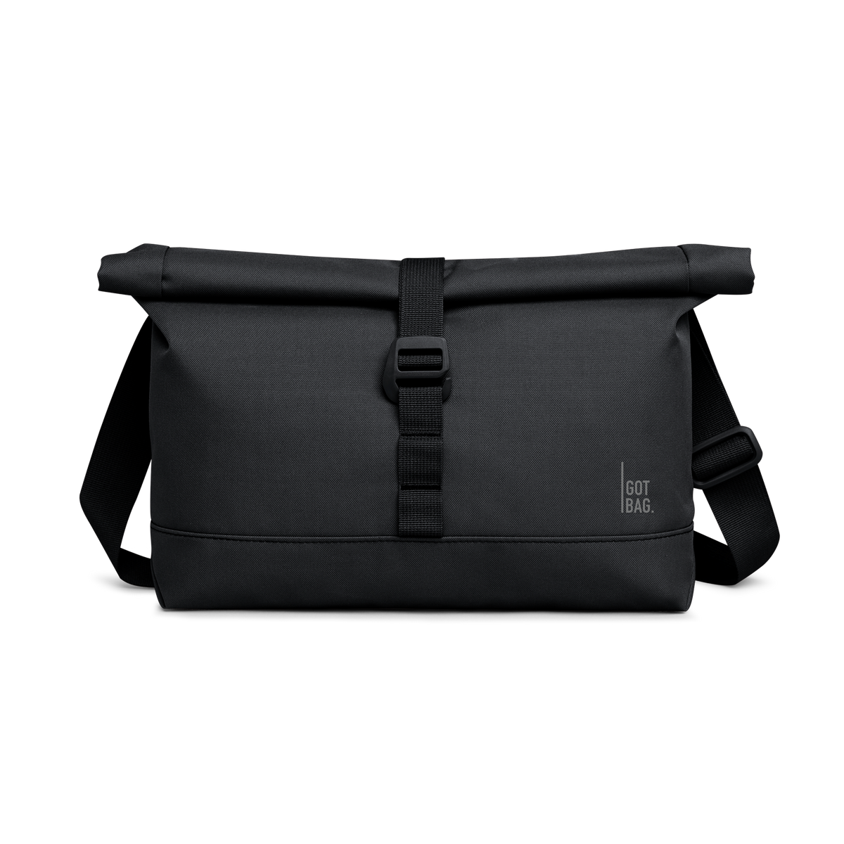 MESSENGER BAG torba w black (Czarny) jako zdjęcie studyjne z przodu.