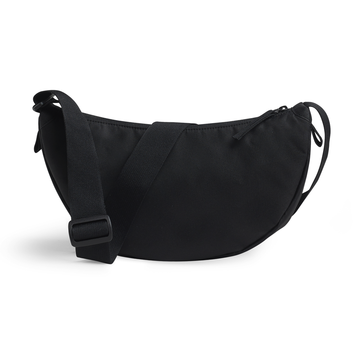 MOON BAG SMALL Tasche in black (Schwarz) als Rückansicht.