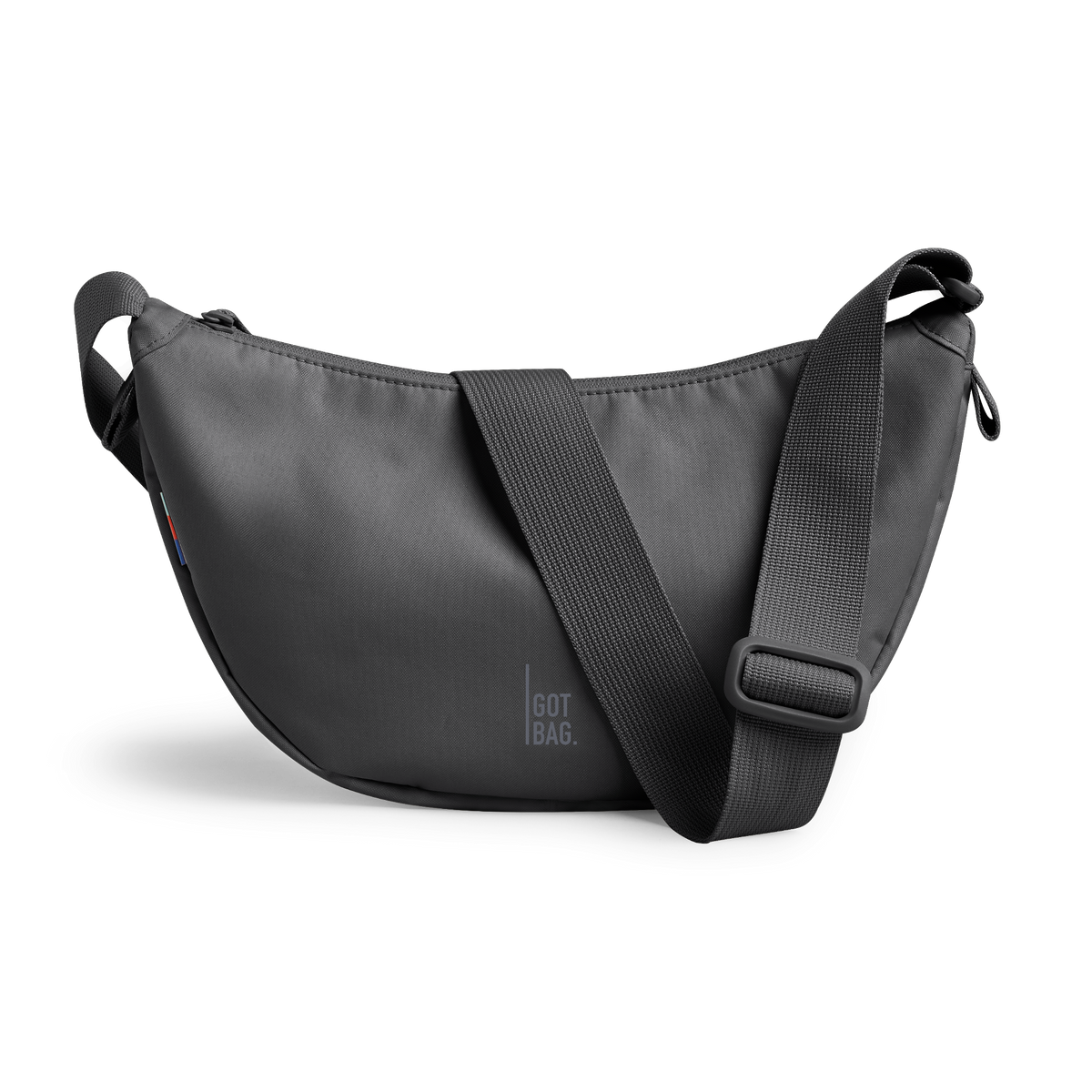 MOON BAG Tasche in shark (Dunkelgrau) als Studioaufnahme in Frontansicht.
