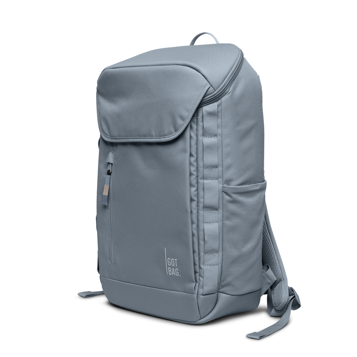 PRO PACK Monochrome Edition Rucksack in marlin (grau-blau) in diagonaler Ansicht.