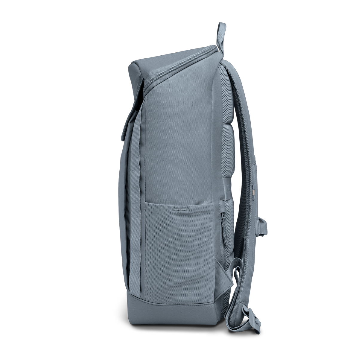 PRO PACK Rucksack in marlin (grau-blau) als Studioaufnahme in Seitenansicht.
