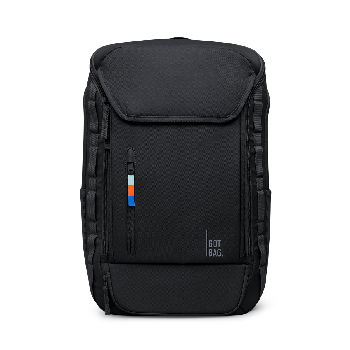 PRO PACK TRAVEL rugzak in black (Zwart) als studio-opname in vooraanzicht.