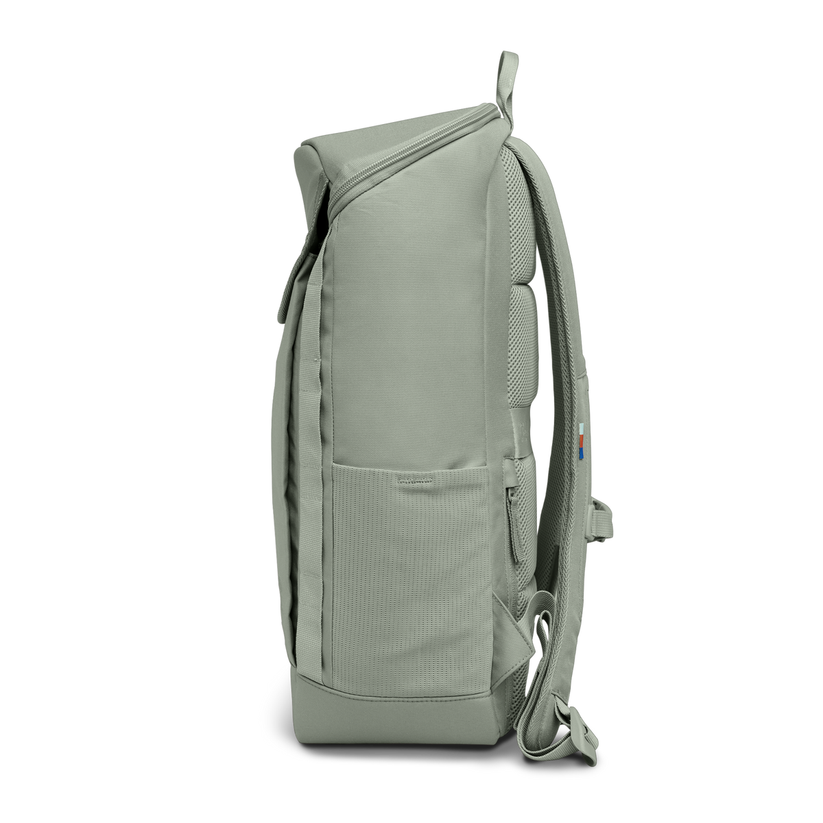 PRO PACK Rucksack in bass (Salbeigrün) in Seitenansicht.