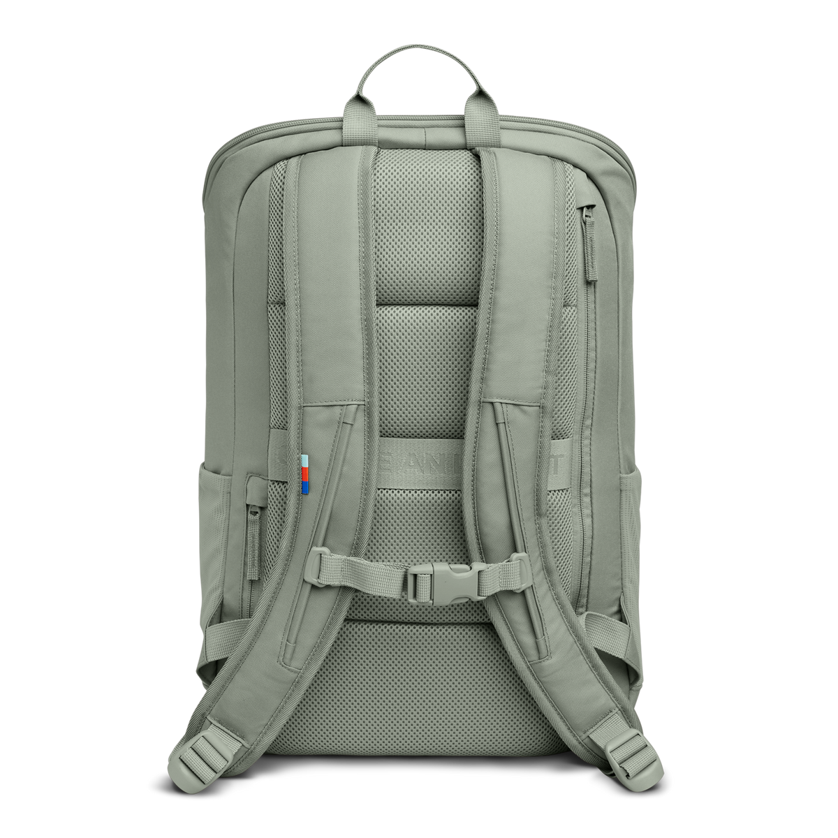 PRO PACK Rucksack in bass (Salbeigrün) als Rückansicht.