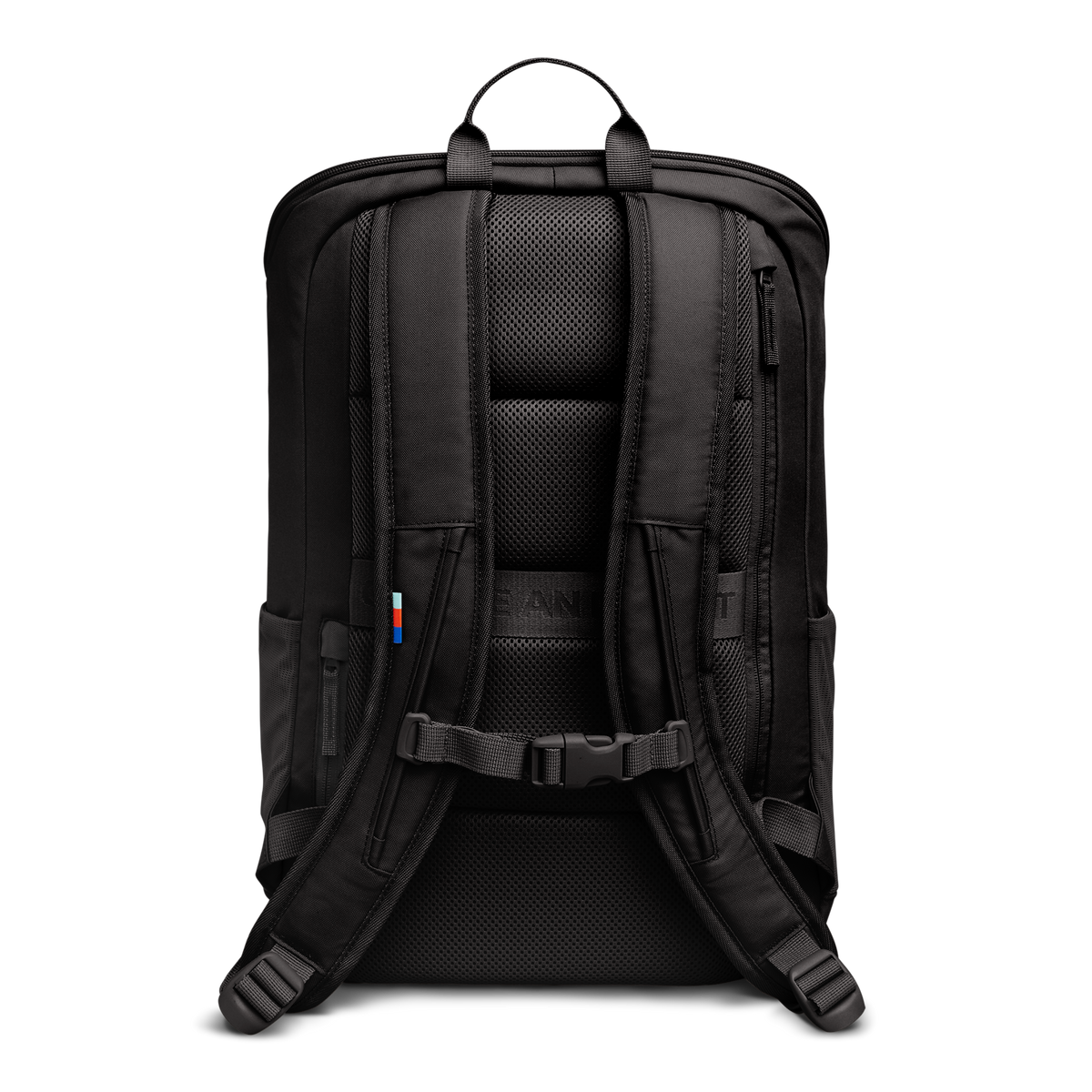 PRO PACK Rucksack in mussel (dunkles Braun-Grau) in Rückenansicht.