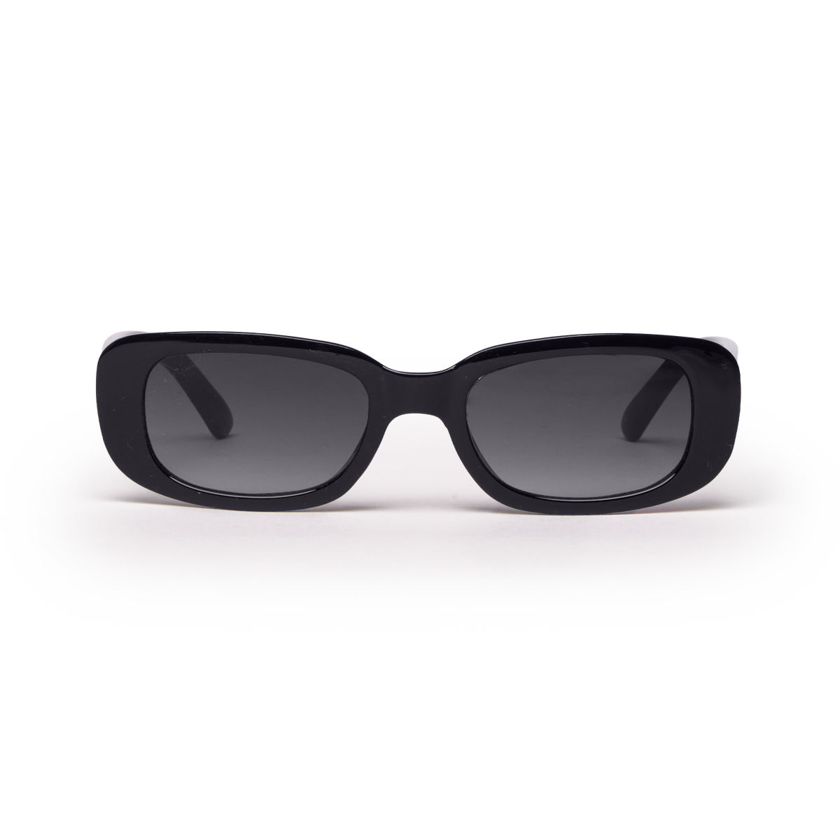 RE SHADES NO.08 RE:SHADE w black (Czarny) jako zdjęcie studyjne od przodu.