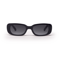 RE SHADES NO.08 RE:SHADE in black (Schwarz) als Studioaufnahme in Frontansicht.
