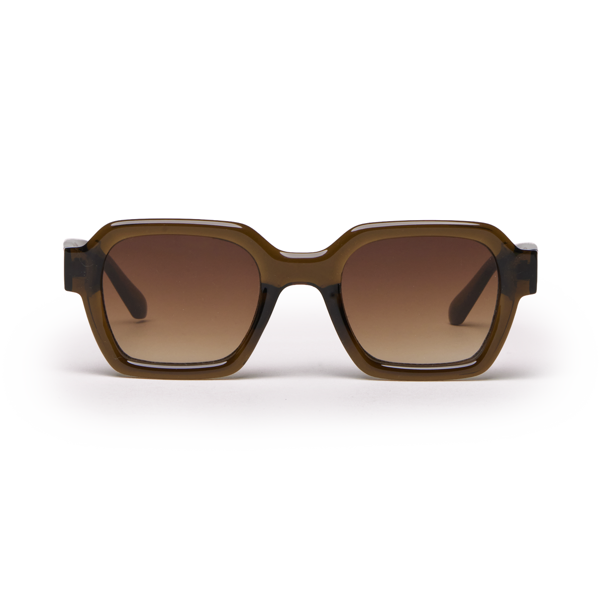 RE SHADES NO.09 RE:SHADE in trench (warmes Goldbraun) in Frontansicht.