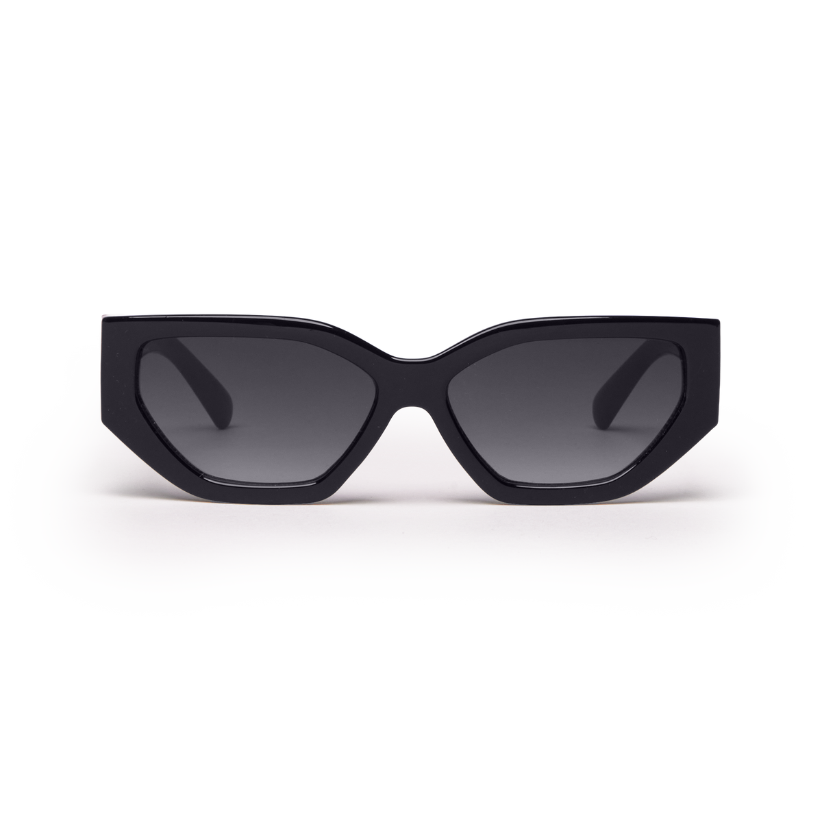 RE SHADES NO.10 RE:SHADE in black (Czarny) jako zdjęcie studyjne z przodu.