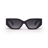 RE SHADES NO.10 RE:SHADE in black (Schwarz) als Studioaufnahme in Frontansicht.