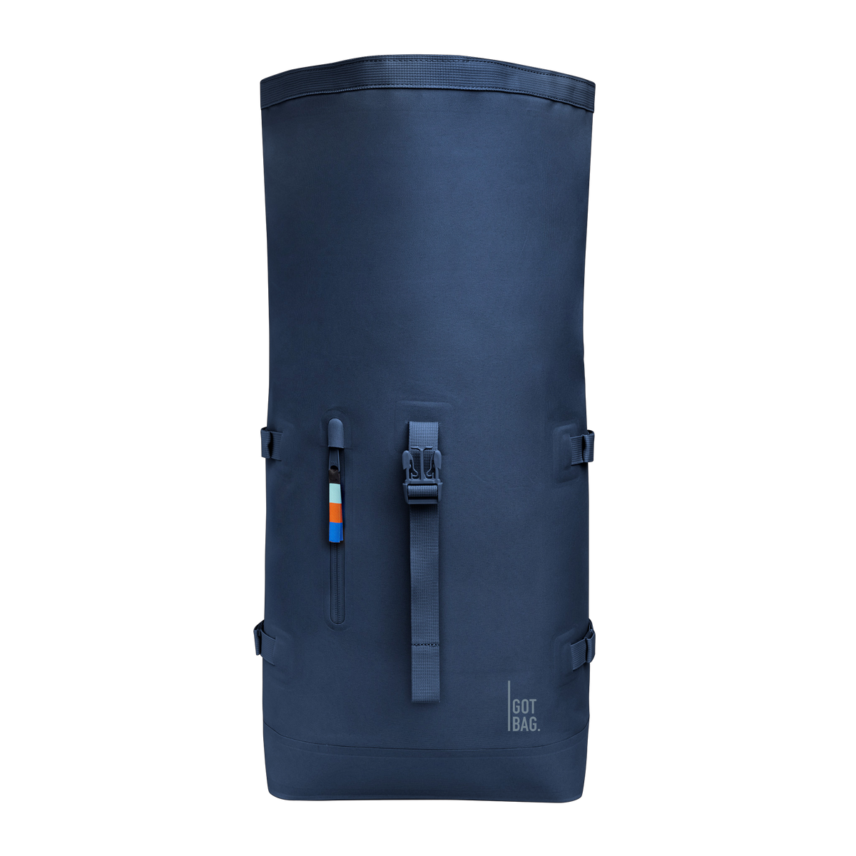 ROLLTOP Rucksack in Frontansicht.