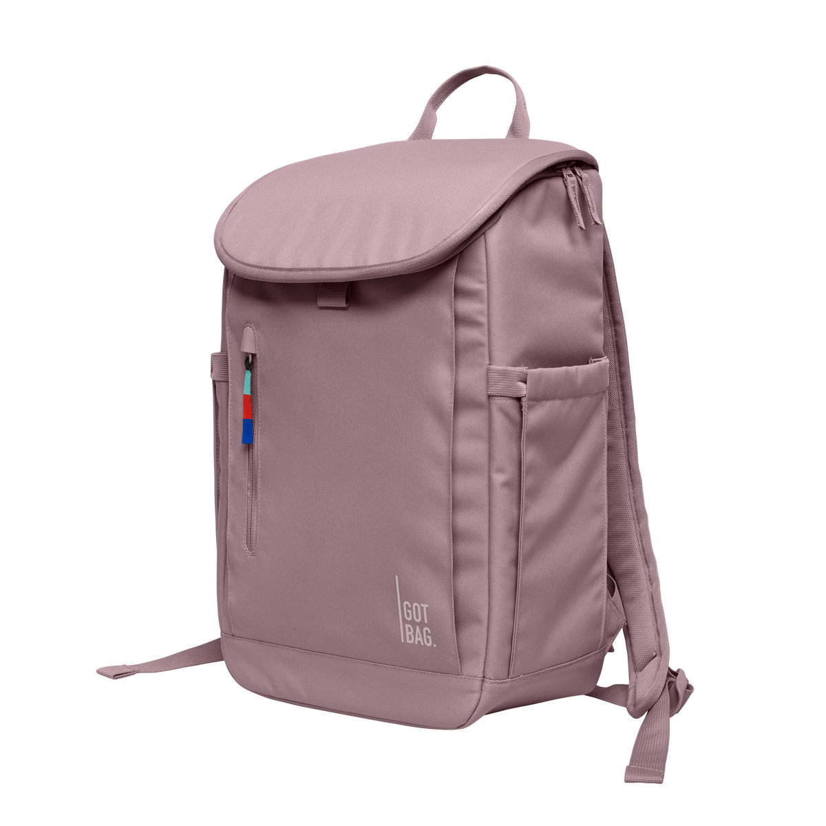 SERENE PACK Rucksack in calamary (Altrosa) als Schrägansicht.