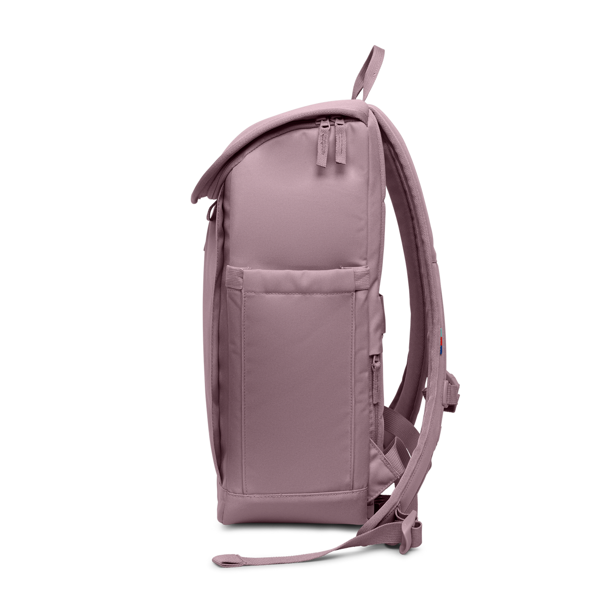 SERENE PACK Rucksack in calamary (Altrosa) als Seitenansicht.