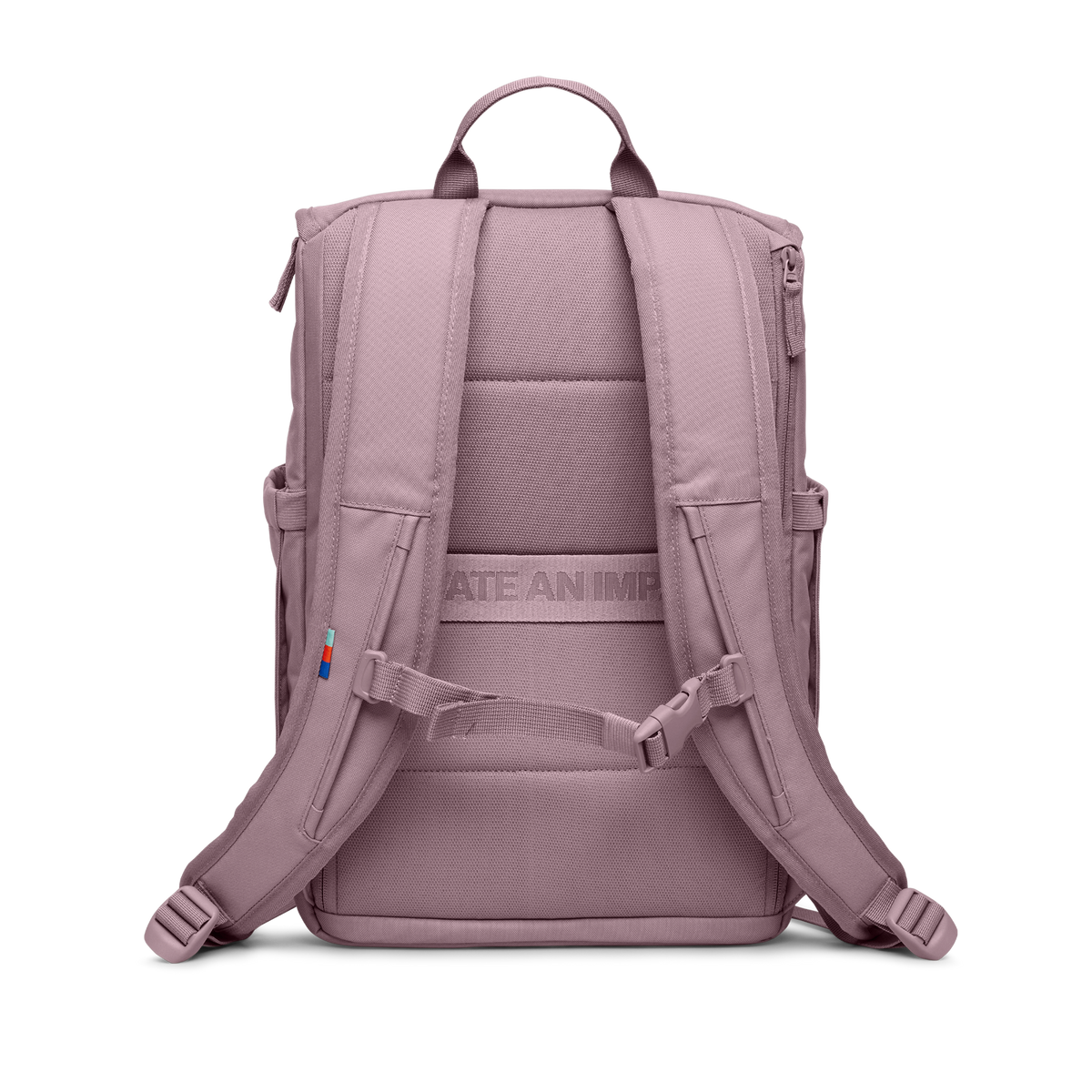 SERENE PACK Rucksack in calamary (Altrosa) als Rückansicht.
