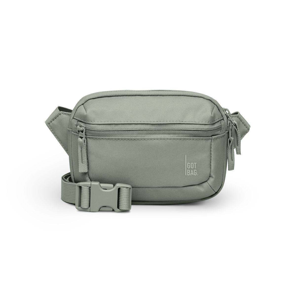 SLING BAG SMALL tas in bass (Saliegroen) als studio-opname in vooraanzicht.