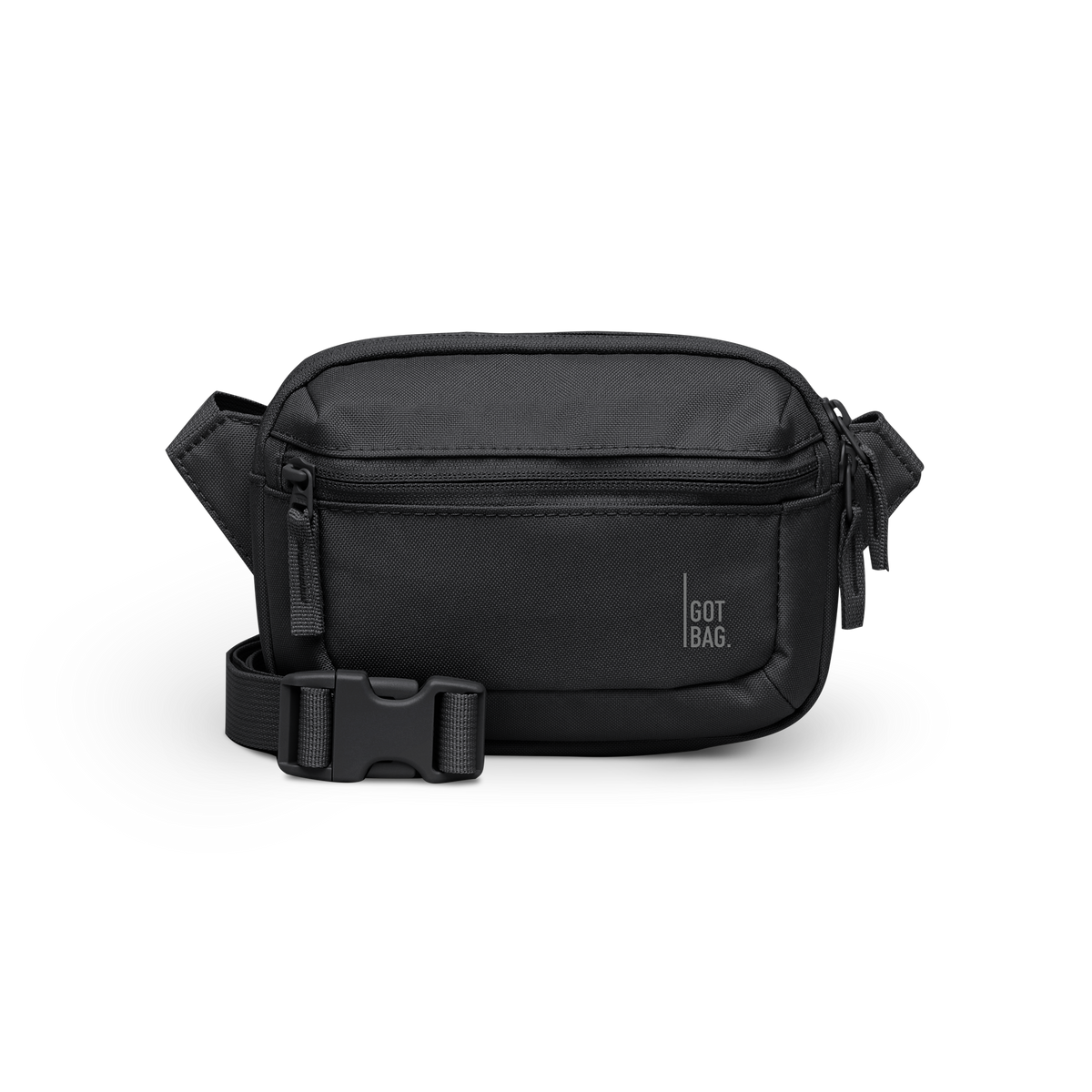 SLING BAG SMALL tas in black (Zwart) als studio-opname in vooraanzicht.