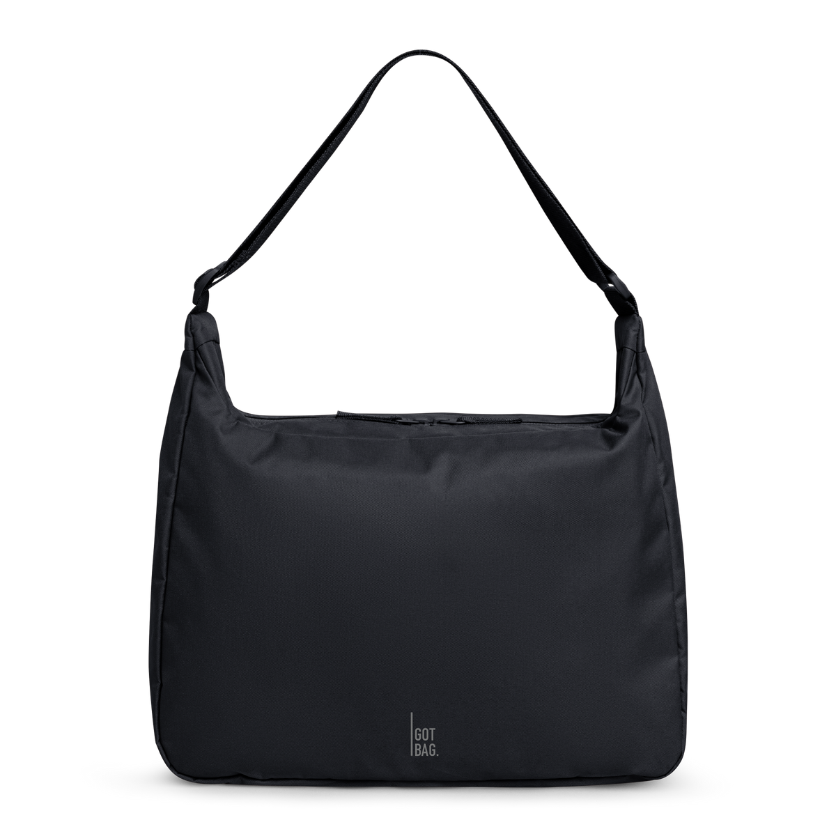 SQUARE BAG LARGE borsa in black (nero) come scatto in studio con vista frontale.