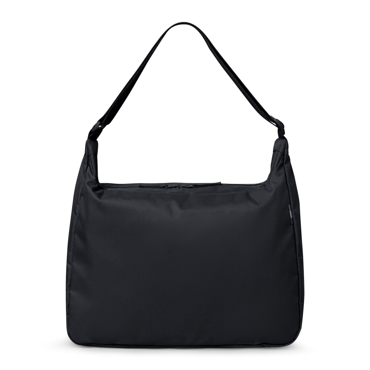 SQUARE BAG LARGE MONOCHROME EDITION Tasche in black (Schwarz) als Studioaufnahme in Rückenansicht.