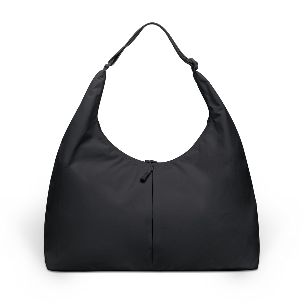 T-SHAPE BAG LARGE Tasche in black (Schwarz) als Studioaufnahme in Rückansicht.