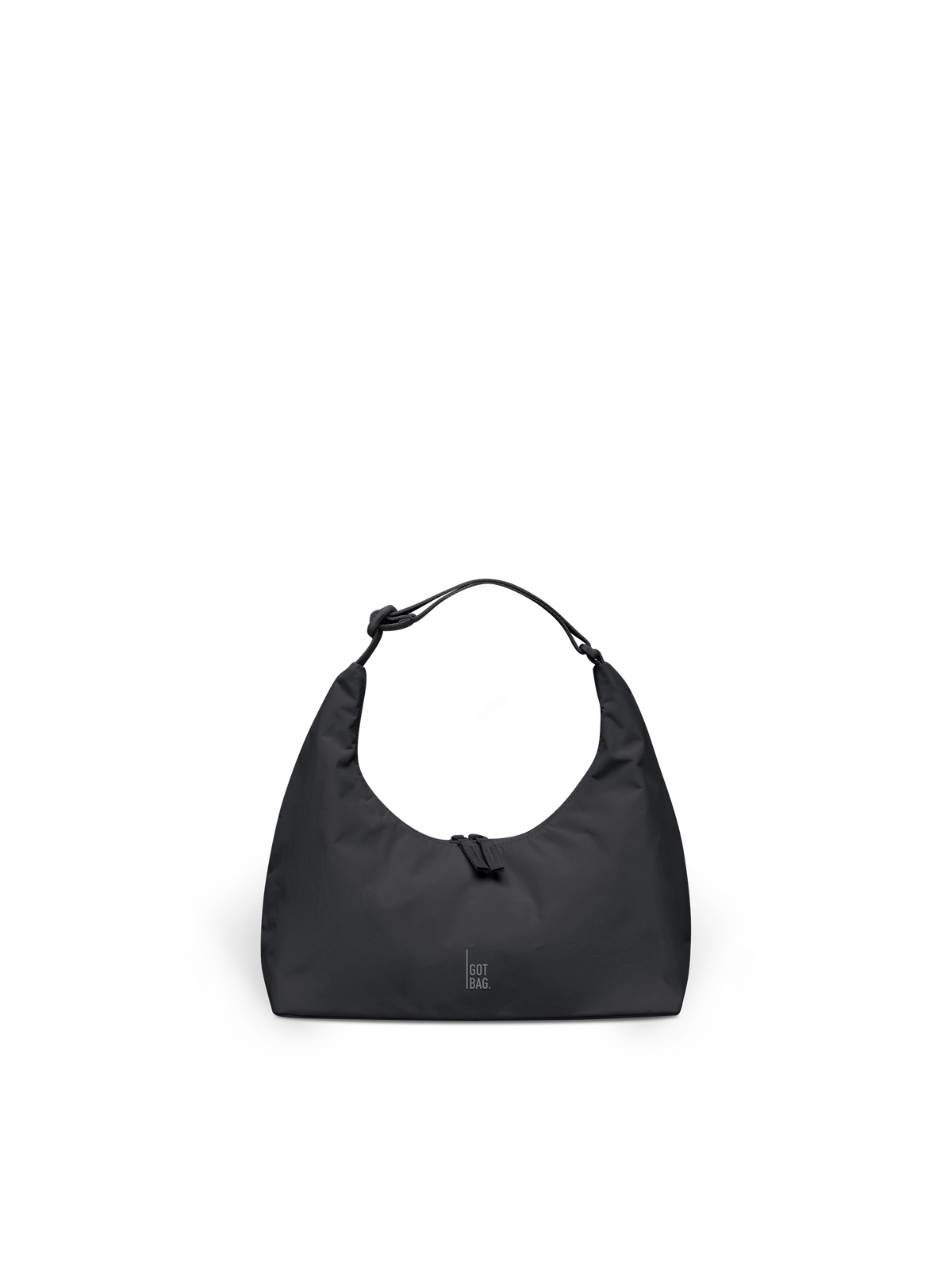 T-SHAPE BAG MINI Tasche in black (Schwarz) in Frontansicht.