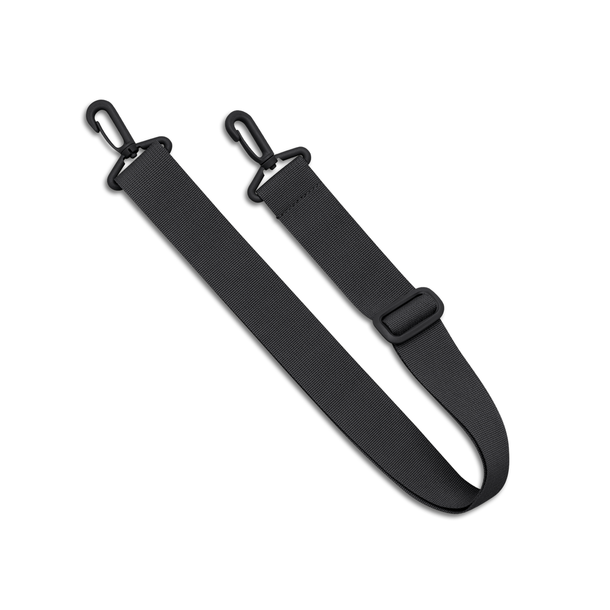 TOTE BAG Accessoires, ein verstellbarer Gurt mit Karabinern in black (Schwarz).
