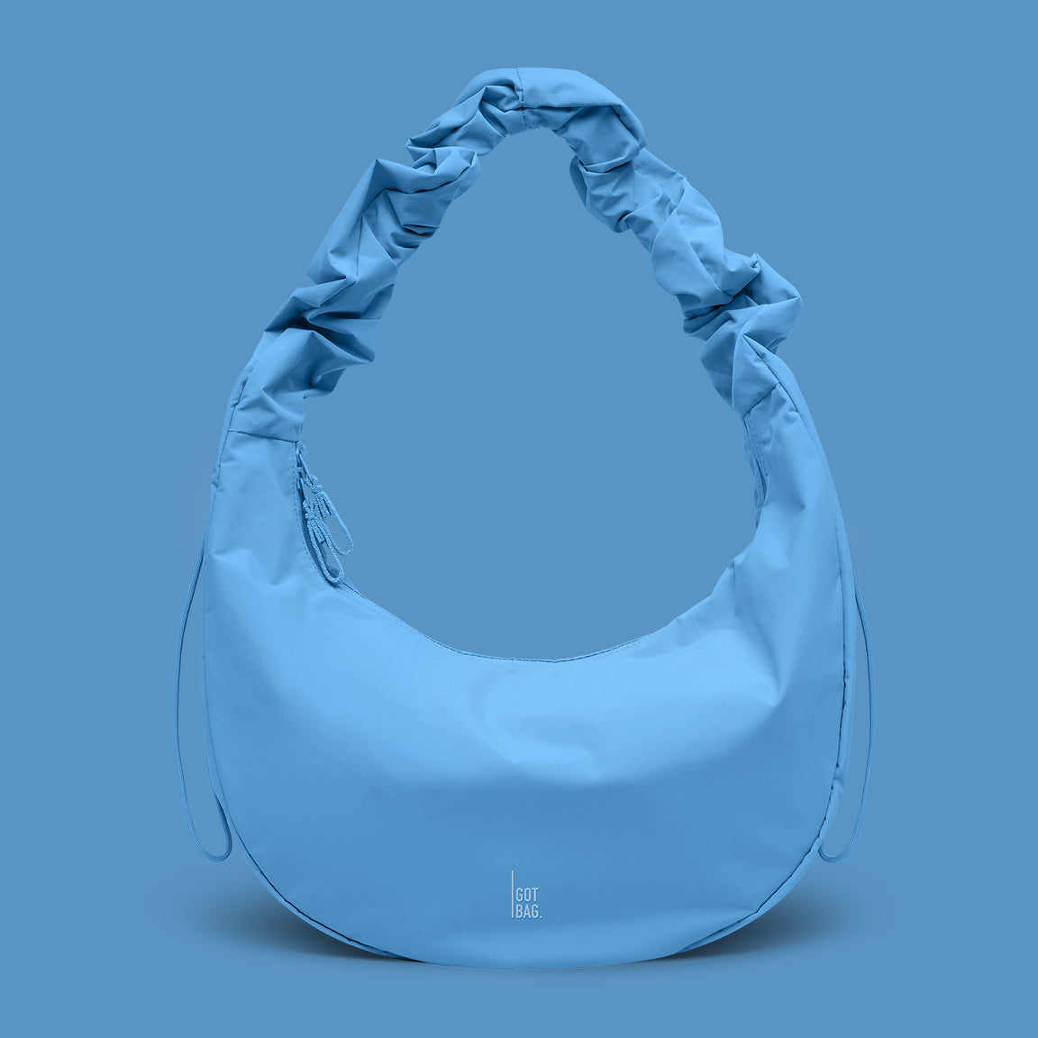 Tas in aqua (Helder lichtblauw) als studio-opname in vooraanzicht.