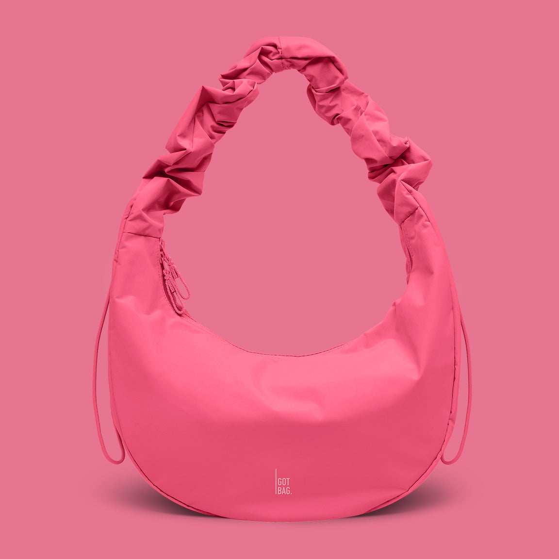 Tas in salina pink (Helder roze) als studio-opname in vooraanzicht.